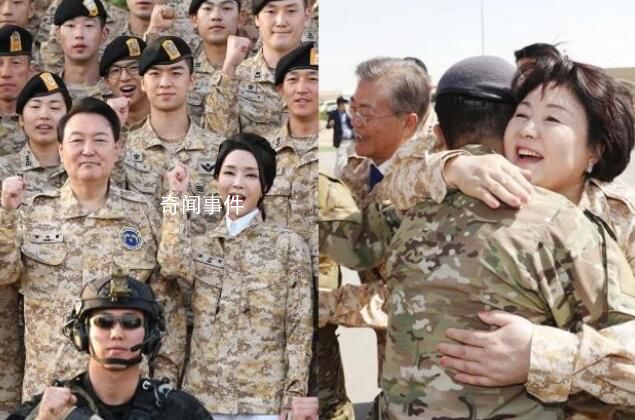 韓國第一夫人穿軍裝被批搶總統風頭 金建希同尹錫悅一樣身著軍裝參加活動