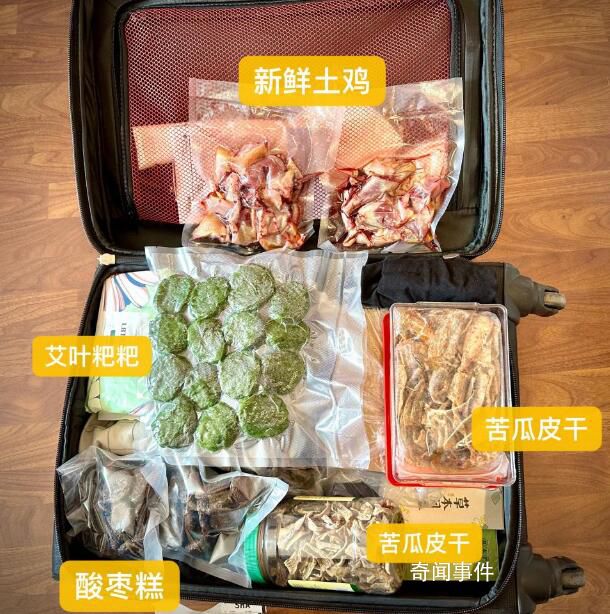 返程后備箱被爸爸塞進兩只活甲魚 返程行囊里裝了什么特別的東西