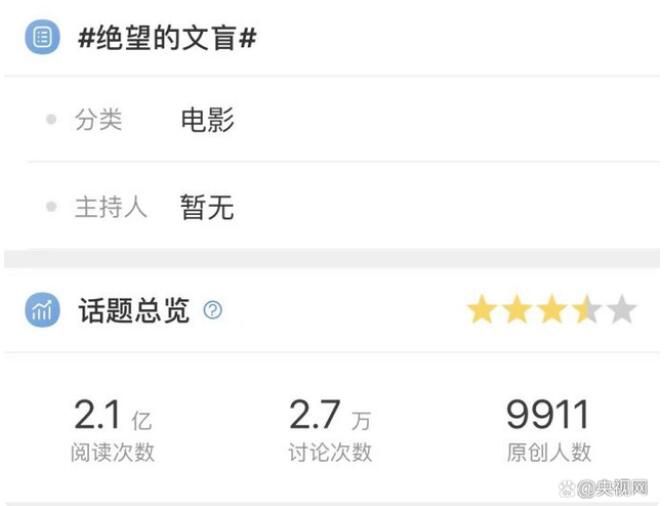 央視網評:絕望的文盲能演好戲嗎?