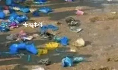 女生趕海漲潮后發現遍地鞋套 回應：正在清理了
