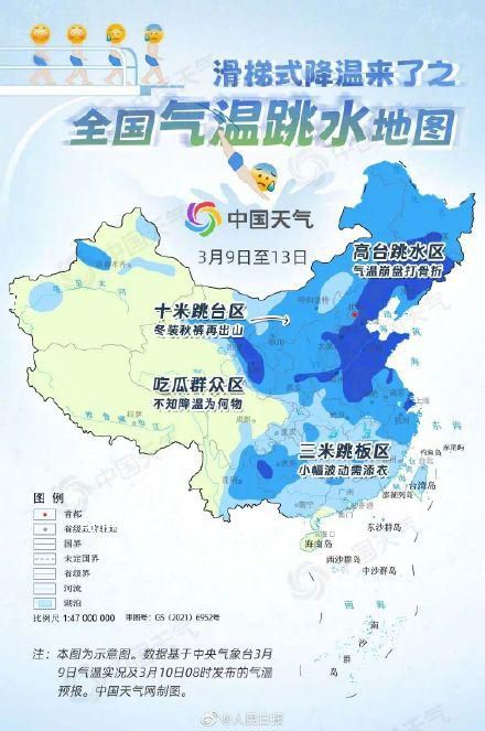 多地將遭遇滑梯式降溫 局部降溫超過(guò)20℃