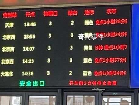 北上列車大批晚點(diǎn) 12306:正搶修