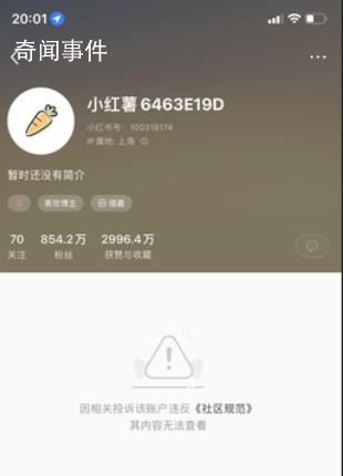 美妝博主程十安小紅書賬號(hào)被封 到底怎么回事