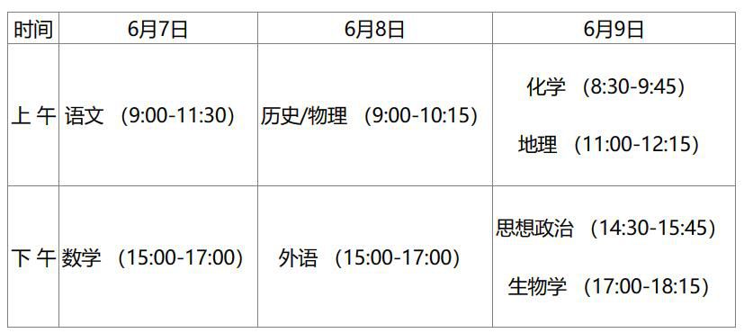 湖北高考時間2023年具體時間是什么時候 2023年湖北高考時間科目表