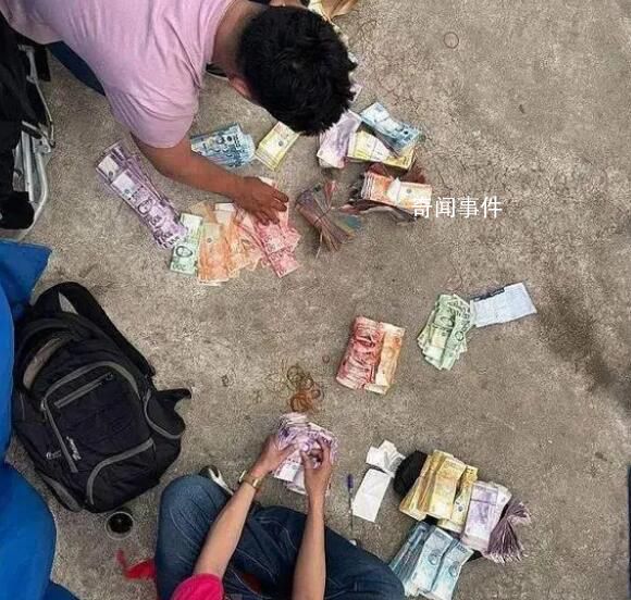 菲律賓男子散落400萬現金遭哄搶 一半錢沒了
