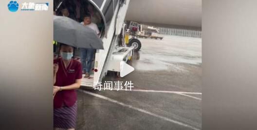 南航回應(yīng)空姐為乘客撐傘避雨 不是固定性服務(wù)會有表揚機制
