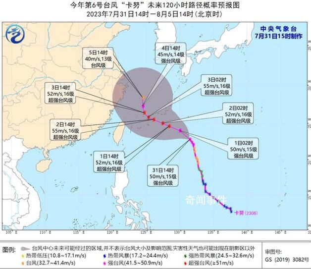 臺風(fēng)“卡努”升級為超強(qiáng)臺風(fēng) 一天內(nèi)連跳兩級