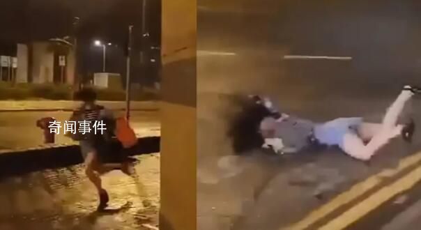 女子被臺風(fēng)吹倒臉貼地滑行數(shù)米 引發(fā)了人們的廣泛關(guān)注和同情