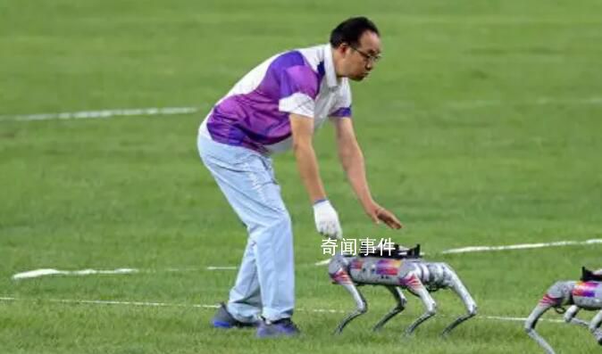 亞運(yùn)賽場(chǎng)上電子狗狂奔撿鐵餅 系世界首次