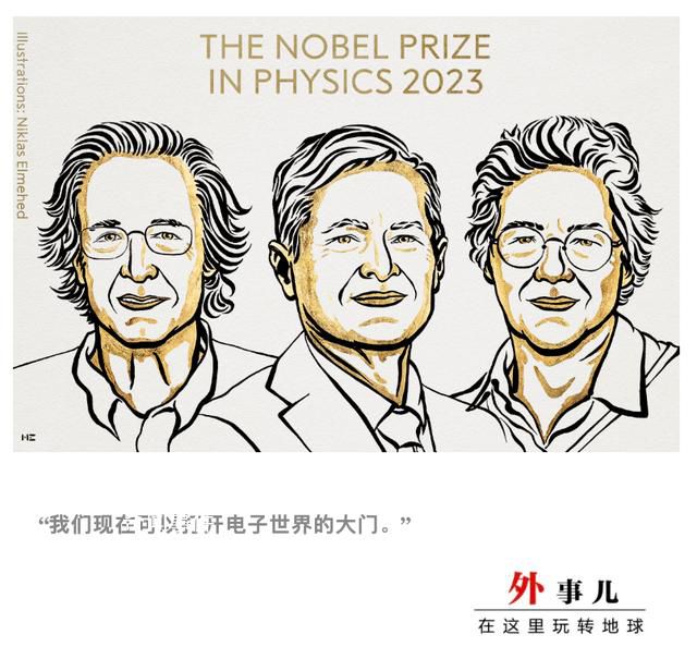 三位科學家獲2023年諾貝爾物理學獎
