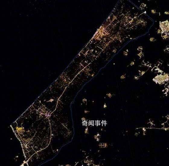衛(wèi)星拍下加沙斷電前后對比影像