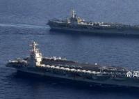 美軍在東地中海舉行雙航母演習