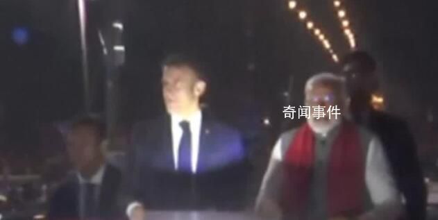 馬克龍?jiān)L問(wèn)印度受到豪華接待