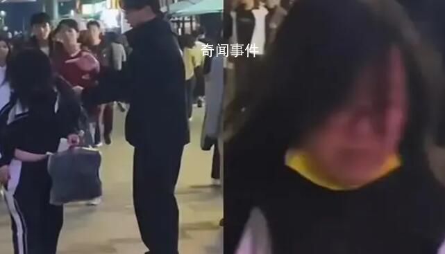 大媽扮學生行乞 一報警她就逃